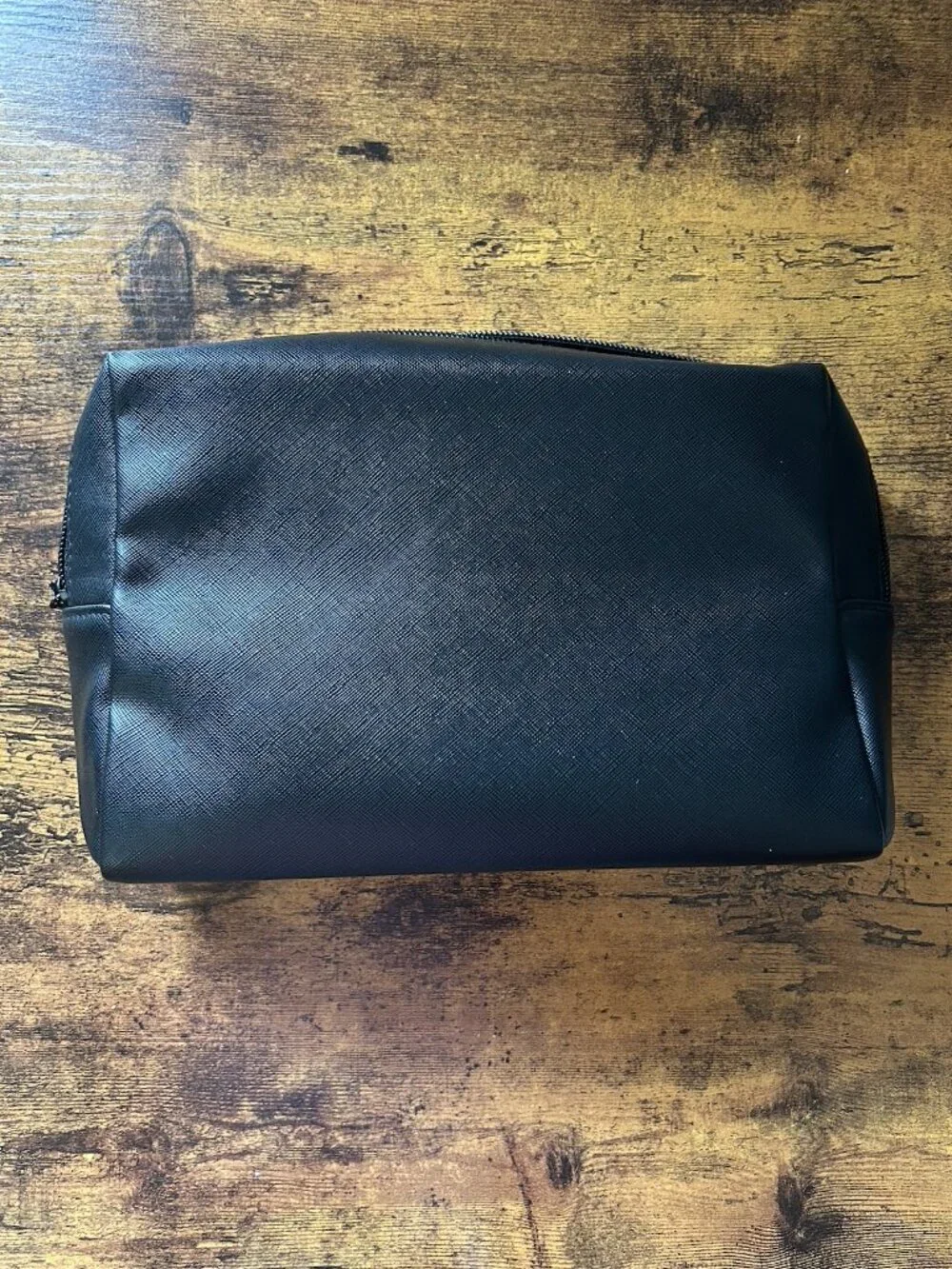 Dermstore Black Cosmetic Bag Makeup Pouch Travel Toiletry Case